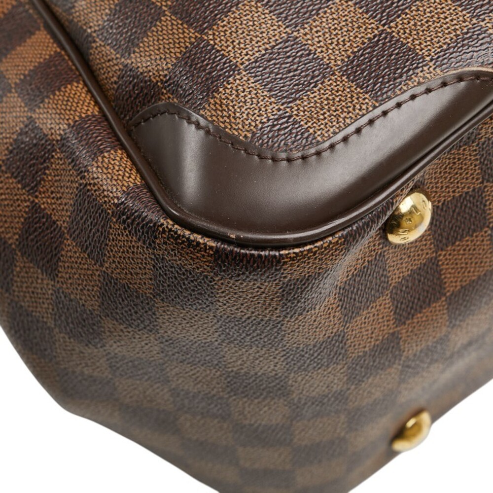 LOUIS VUITTON Authentic Brown Damier Leather Bag - Picture 7 of 13